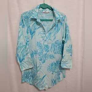 Vineyard Vines Lucaya tunic seaweed print